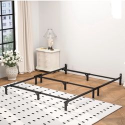 7" Compack Metal Bed Frame, Black, Queen, New in Box