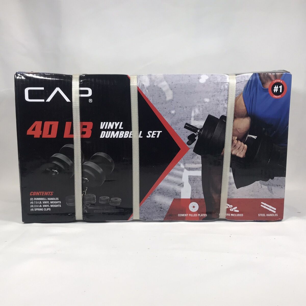 CAP 40 Lb Vinyl Dumbbell Set