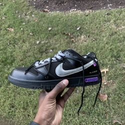 Off white black and purple dunks 
