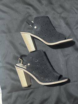 Black Open Toe Boots