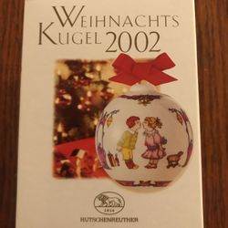 Vintage German Hutschenreuther 1814 Porcelain Ornament 2002 IOB EUC Collectible