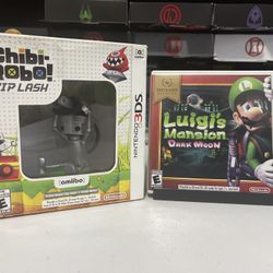 Nintendo 3Ds Luigi’s Mansion Dark Moon &  Chibi Robo Zip Lash Lot