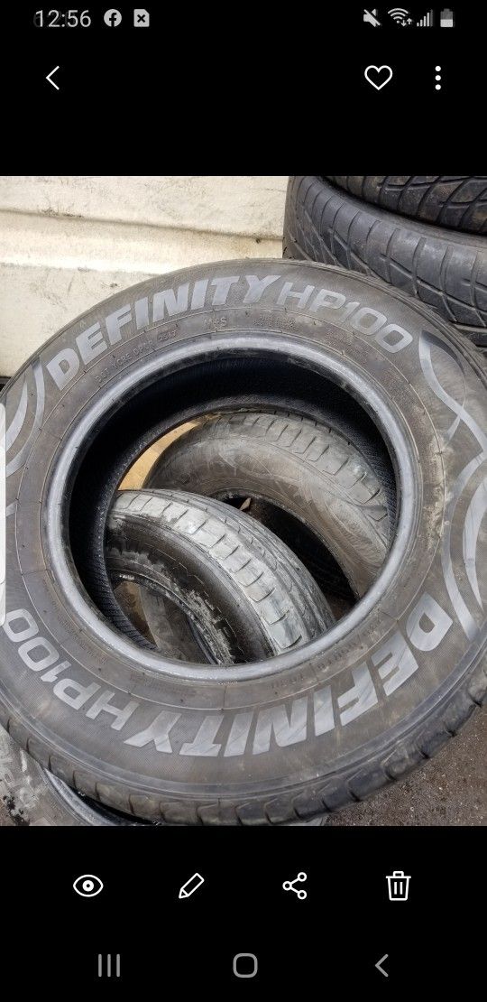 Vendo 4 Llantas Usadas 235 65 16