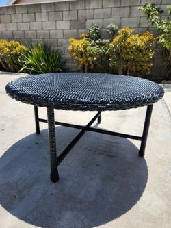 Short Wicker Table