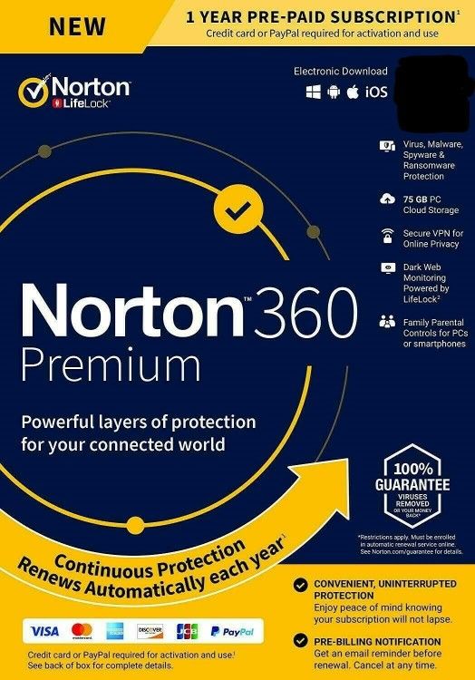Norton Antivirus (contact info removed) Full Year