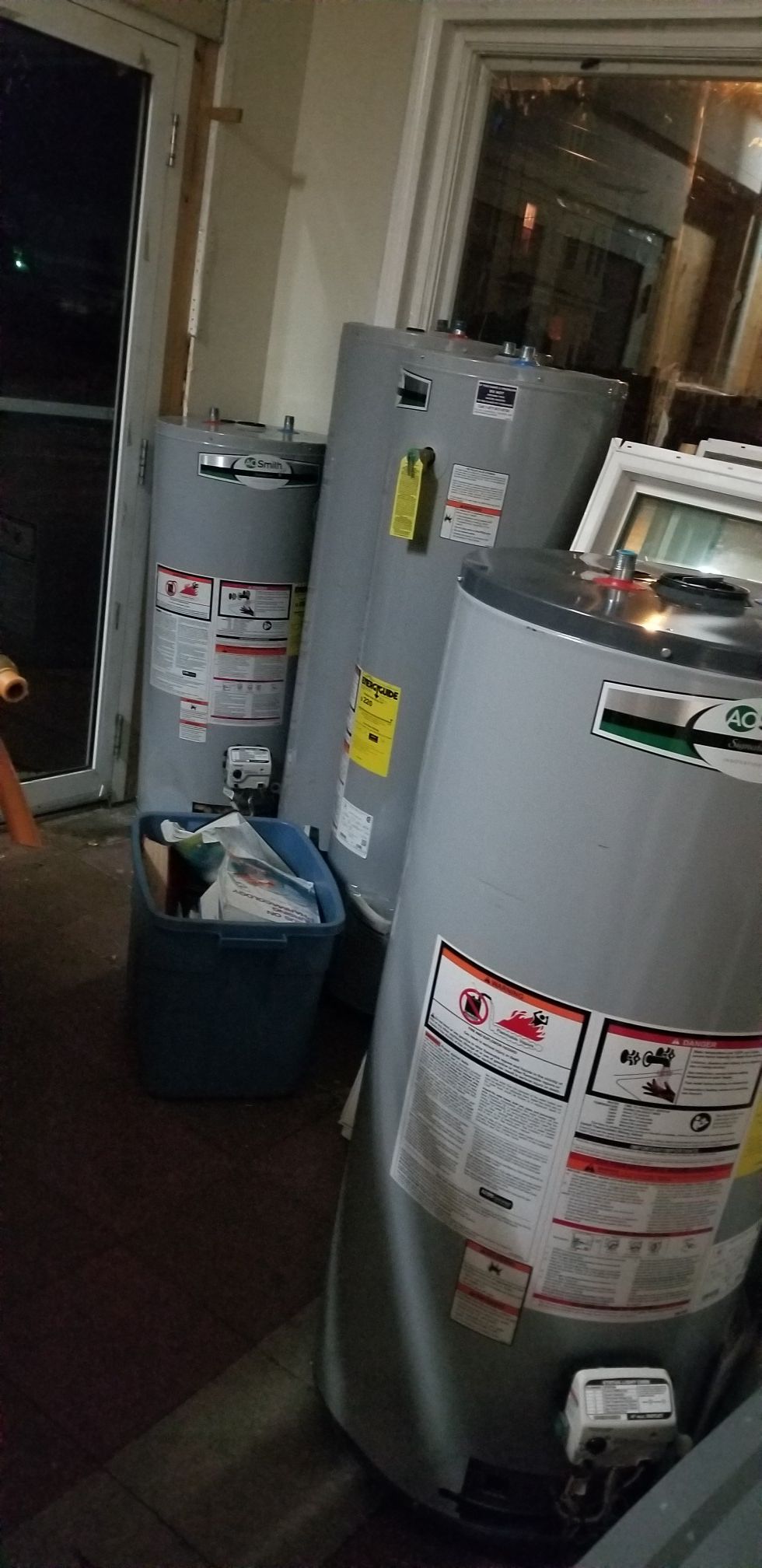 3 Gas water heater 30 gallons and 40 gallons