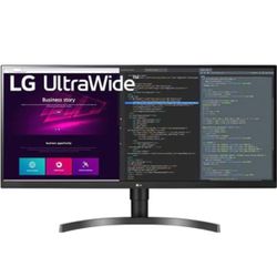 LG 34WN750-B Monitor 34" 21:9 WQHD (3440 x 1440) IPS Display, AMD FreeSync, Dual Controller, OnScreen Control, 3-Side Borderless Design - Black