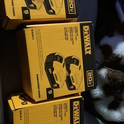 Brand New Still In The Box Dewalt Batteries