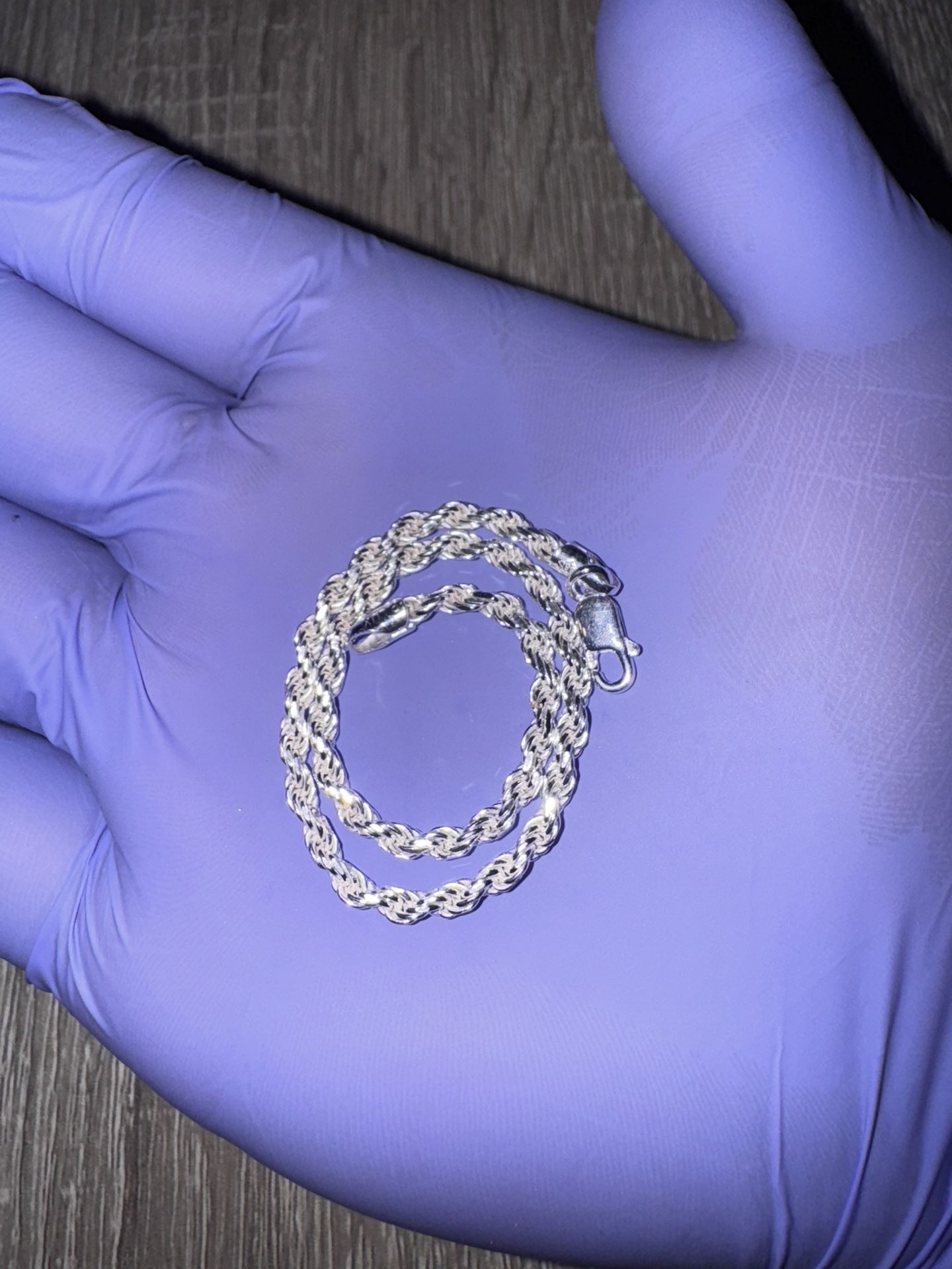 Silver Rope Bracelet