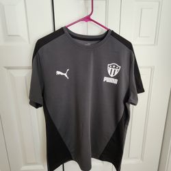 Men's Grey Puma Training Jersey 