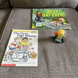 Fisher-Price little people Josh in Wheelchair Playing Basketballtoy figure with paperback books