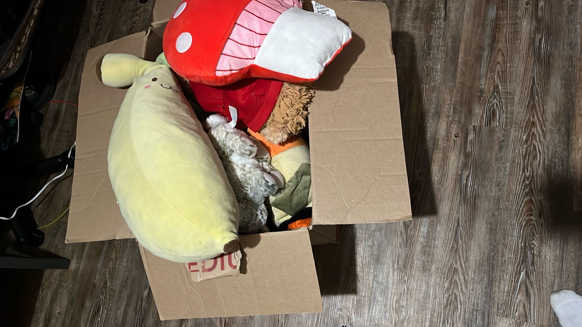 Box Of Stuffed Animals