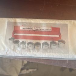 9 Piece  Industrial Jumbo Socket Set