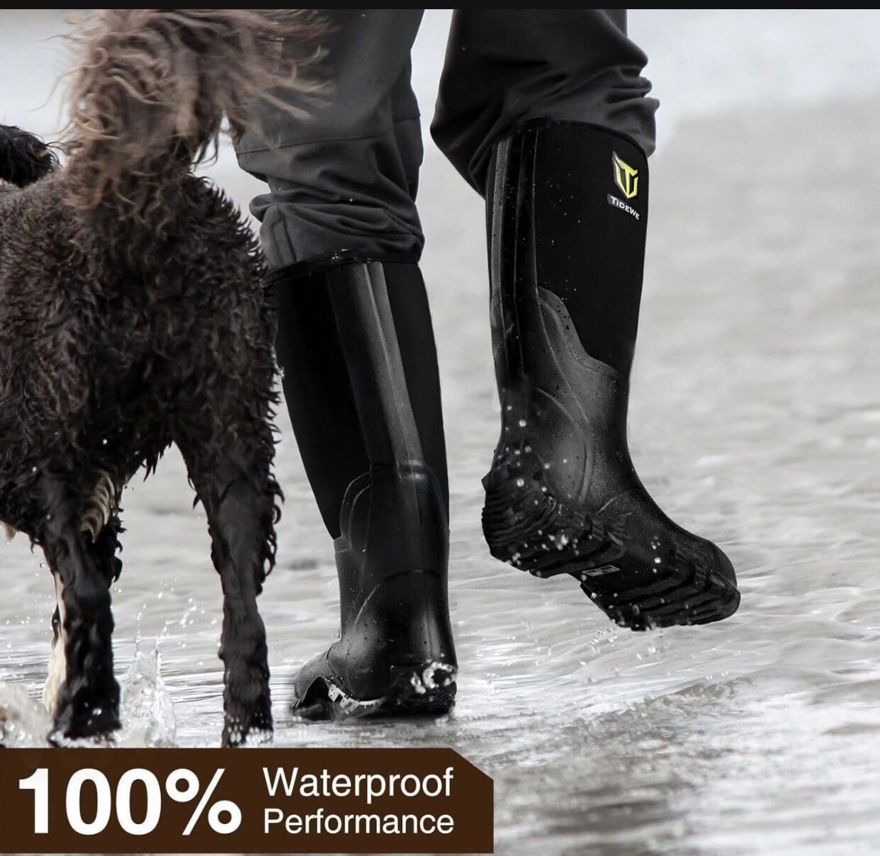 RUBBER BOOTS FOR MEN SIZE 10:1/2