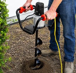 1500W Electric Post Hole Digger Earth Auger Dig Hole Fence Post Hole Digging, Tree Planting with 6" Digging Auger Bit Set, 3/4" Shaft

New