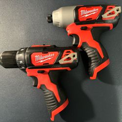 Milwaukee M12 Drill And Impact Driver 