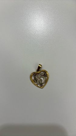 14k heart pendant