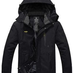 Wantdo
Men's Waterproof Ski Jacket Fleece Winter Coat Windproof Rain Jacket **6XL  BiG And Tall 6XB**