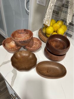 Assorted Wooden Bowls