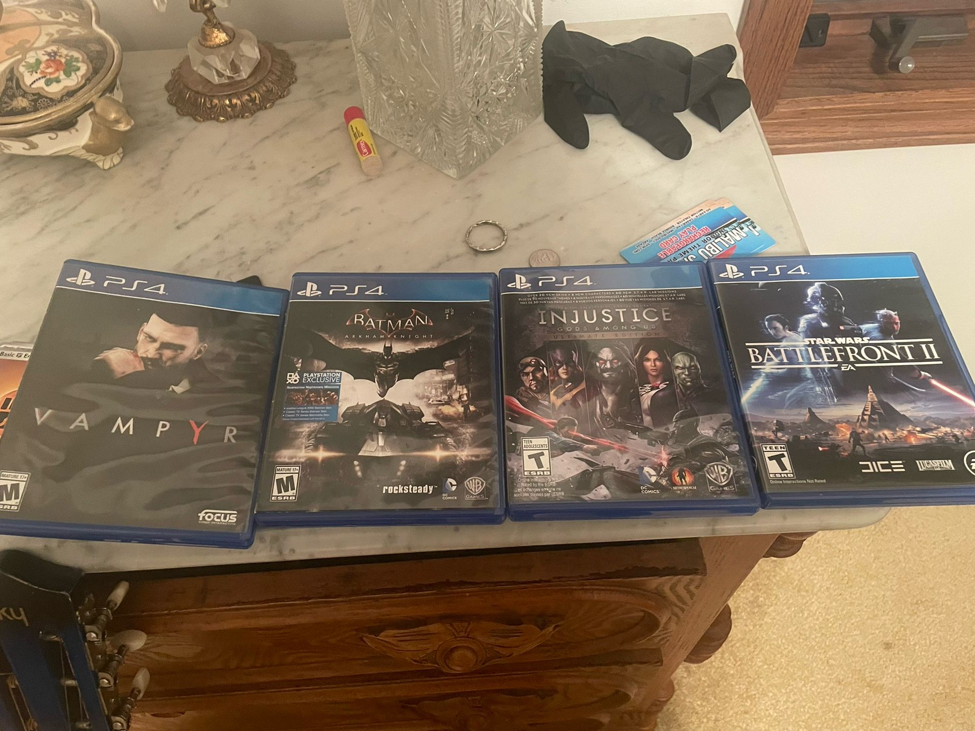 PS4 Games, Vampyr, Arkham Knight, Injustice Battlefront 2