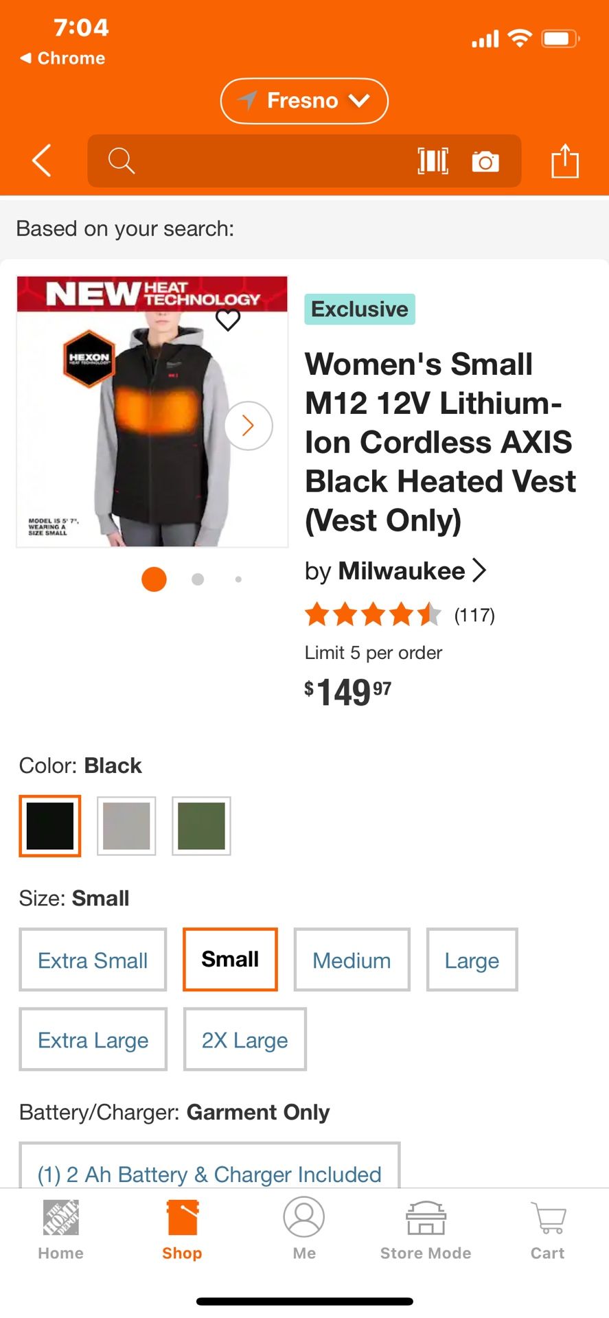 Milwaukee Axis M12 Women’s Heated Axis Vest 