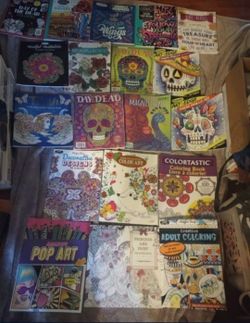 Huge Adult Coloring Books And Gel Pens Great For All Ages Will Not Separate