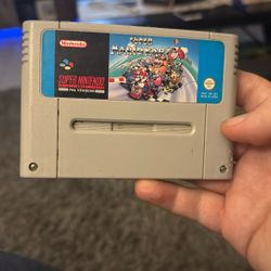 Super Mario Kart Super Nintendo SNES Game Cart PAL Version (A189)