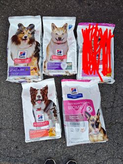 Dog food 12.5 -15 lb bags