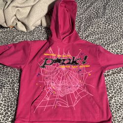 pink sp5der hoodie