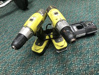 2 Pc Combo Kit, Tools-Power Ryobi Drill & Impact Driver W/2 Batteries.. Negotiable