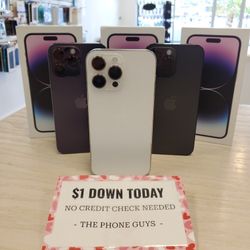 Apple IPhone 14 Pro Max Unlocked For All Carriers - $1 Down Today - NO CREDIT Needed