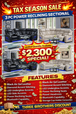Led sectional motion $2,300 with massage and heat
