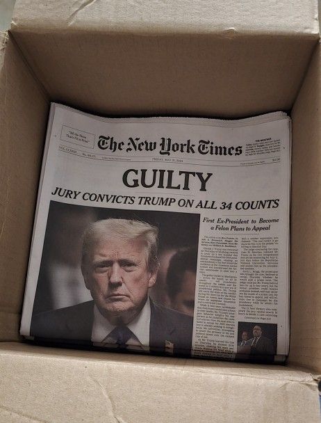May 31, 2024 NY Times Newspaper