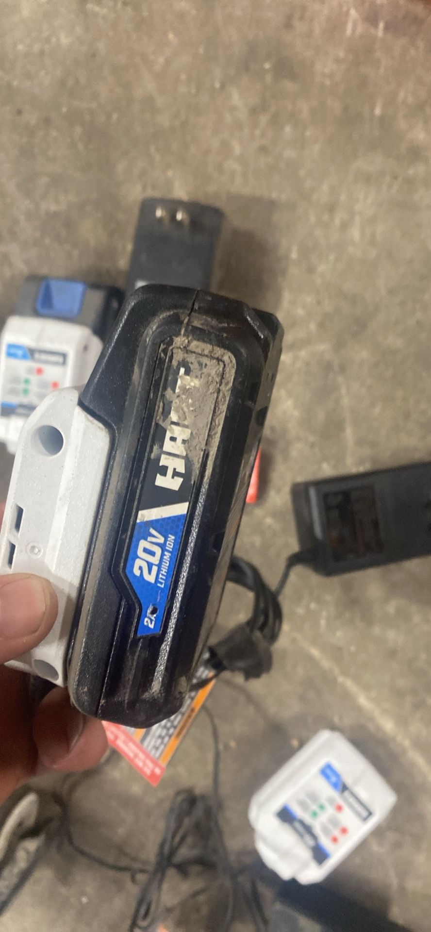 Heart Power Tools Saw, Saw Oscillating, Tool Impact Driver, Three Chargers, And Two Batteries