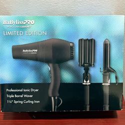 NEW BaBylissPRO PORCELAIN CERAMIC  STYLING SET LIMITED EDITION 