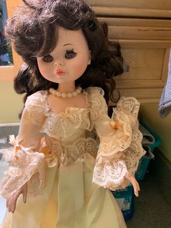 Vintage Fashion Doll with Lace Gown