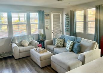 Coastal Sectional + Matching Chair + Ottoman | Excellent Condition