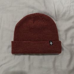 Burgundy Volcom Beanie