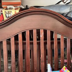 Real Wood Crib With Mattress 