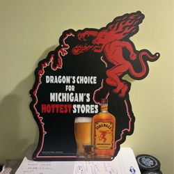 Limited Fireball Whiskey Display Signs