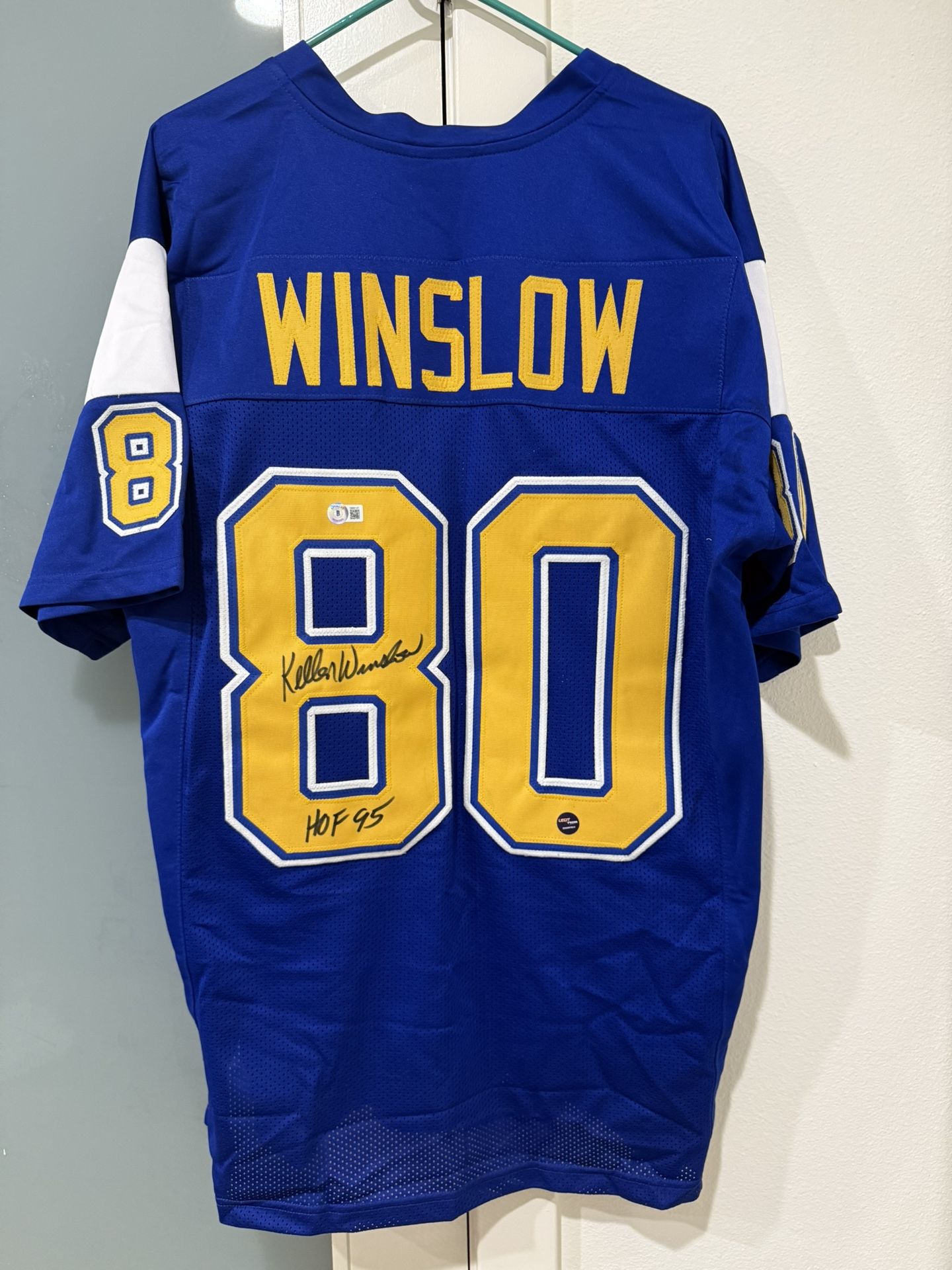 New Winslow Signed Blue Custom Jersey
