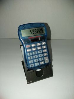 Office Depot Calculator Translucent Blue