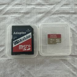 Sandisk Micro SD Card 16GB with Adapter