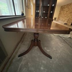 Antique Dining Table 6 Chairs