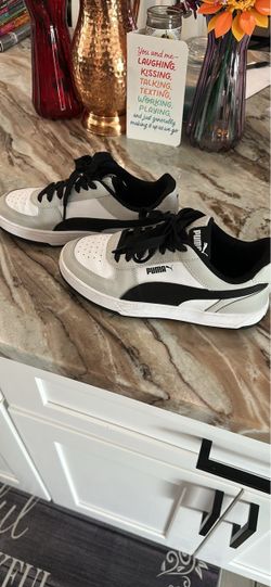 Puma Low-Top Sneakers White Black Gray