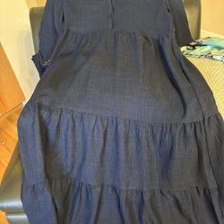 Max studio Blue Maxi Dress 