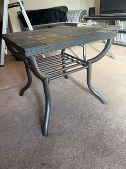 Outdoor/Indoor Table Set- Stone Coffee Table