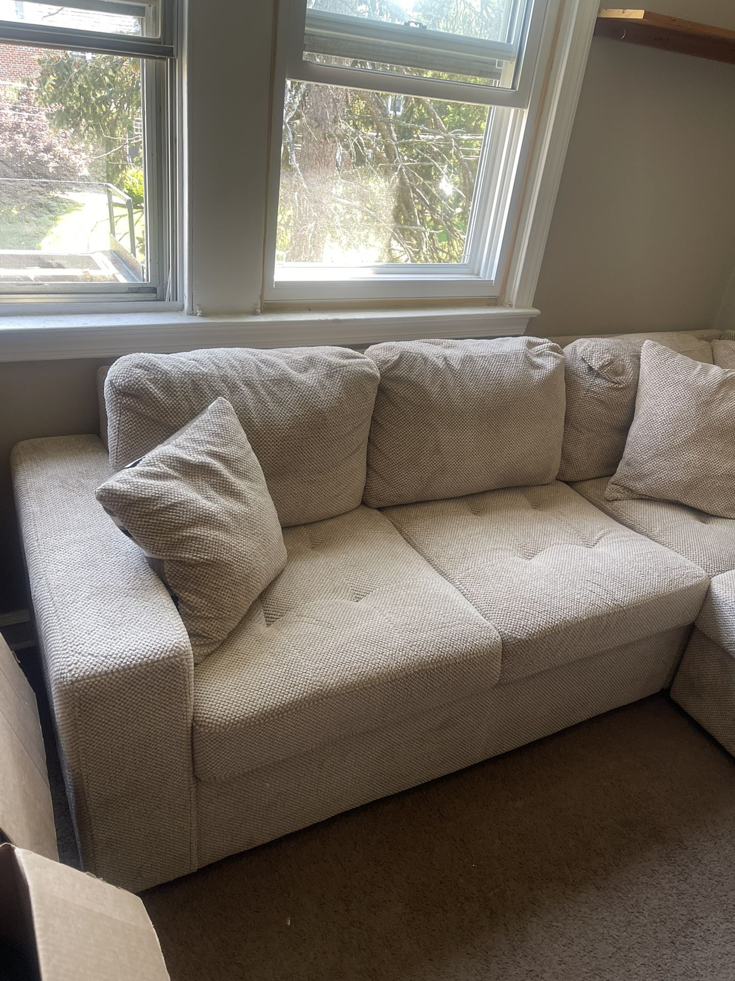 L Shaped "Pull Out Bed" Couch