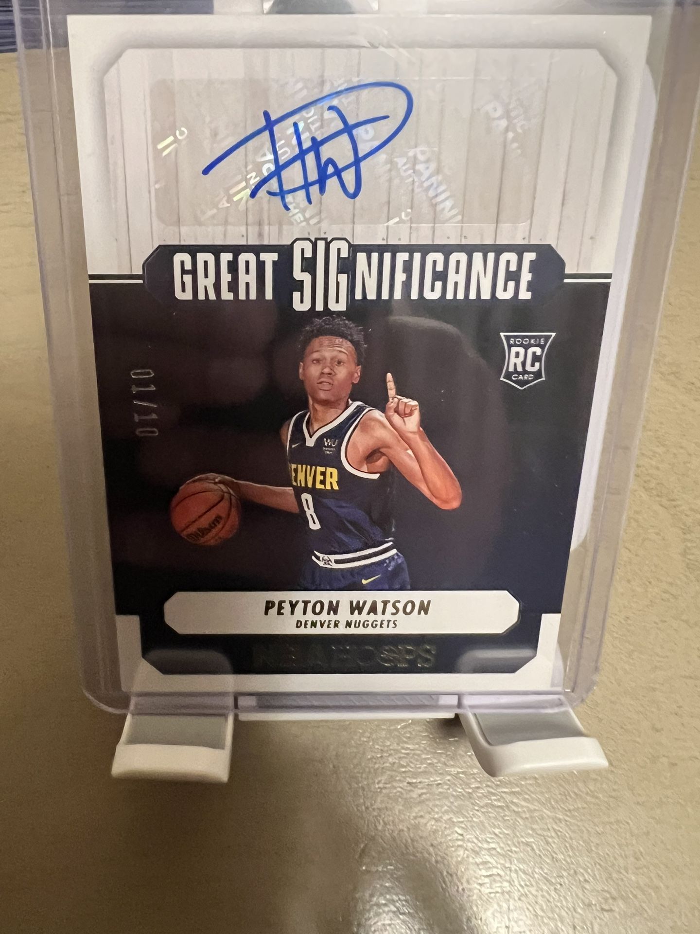 Peyton Watson Denver Nuggets 1/10 Signature