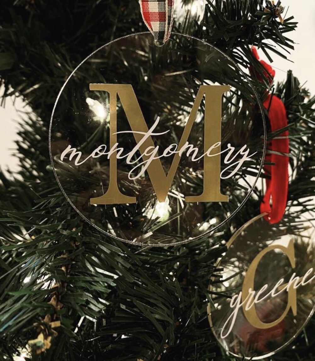 Personalized Christmas ornaments
